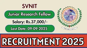 SVNIT Junior Research Fellow Recruitment 2025 - Apply Offline