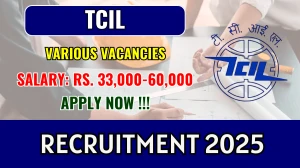TCIL Recruitment 2025 - Apply Offline for 09 Resident Engineer, Network Administrator and More Posts TCIL Recruitment 2025 - Apply Offline for 09 Resident Engineer, Network Administrator and More Posts