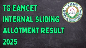 TG EAMCET Internal Sliding Allotment Result 2025 Out at tgeapcet.nic.in Direct Link to Download Result