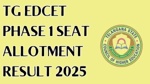 TG EDCET Phase 1 Seat Allotment Result 2025 Out at edcetadm.tgche.ac.in Direct Link to Download Result