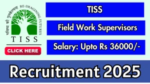 TISS Field Work Supervisors Recruitment 2025 - Apply Offline