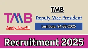 TMB Deputy Vice President Recruitment 2025 - Apply Online