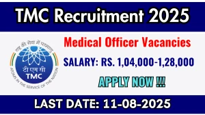 TMC Medical Officer Recruitment 2025 - Apply Offline for 01 Posts