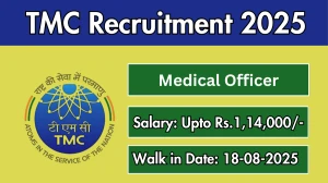 TMC Medical Officer Recruitment 2025 – Walk in