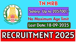 TN MRB Assistant Medical Officer Recruitment 2025 - Apply Online for 8 Posts by Sep 18