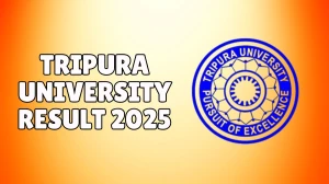 Tripura University Result 2025 Out at tripurauniv.ac.in Direct Link to Download 1st and 3rd Semester Result