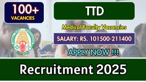 TTD Medical Faculty Recruitment 2025 - Apply Offline for 106 Posts TTD Medical Faculty Recruitment 2025 - Apply Offline for 106 Posts