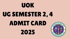 UOK Admit Card 2025 OUT uok.ac.in Check UOK UG Semester 2, 4 Hall Ticket Details Here