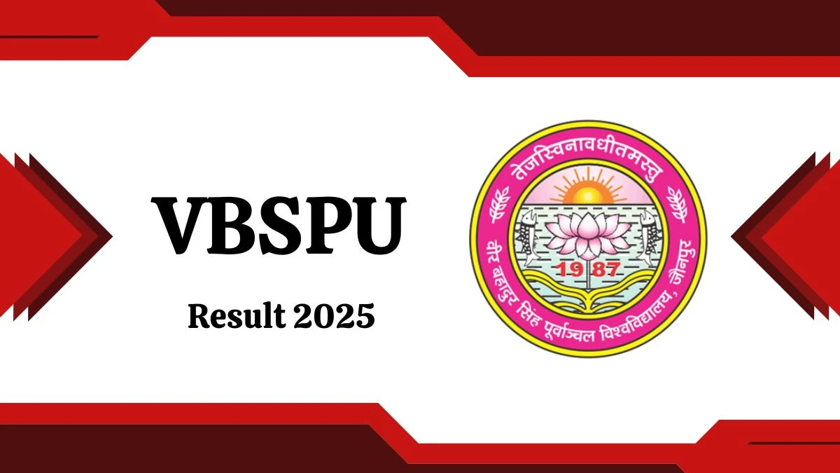 VBSPU Result 2025 Out at vbspuresult.org.in Direct Link to Download 2nd and 4th Sem Result