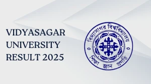 Vidyasagar University Result 2025 Out at vidyasagar.ac.in Direct Link to Download 4th Semester Result Vidyasagar University Result 2025 Out at vidyasagar.ac.in Direct Link to Download 4th Semester Result