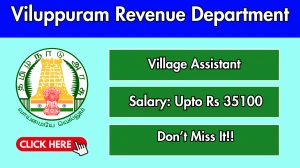 Viluppuram Revenue Department Village Assistant Recruitment 2025 - Apply Offline for 31 Posts