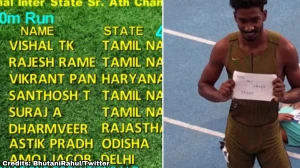 Vishal Sets New Men’s 400m National Record at National Championships
