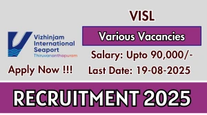 VISL Recruitment 2025 - Apply Online for 08 Technical Expert, Manager and More Posts