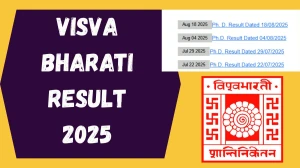 Visva Bharati Result 2025 Released at visvabharati.ac.in Direct Link to Download Doctor of Philosophy Result