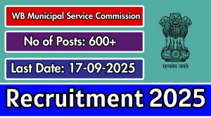 WB Municipal Service Commission Conservancy Mazdoor Recruitment 2025 - Apply Online for 675 Posts