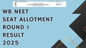 WB NEET Seat Allotment Round 1 Result 2025 Out at wbmcc.nic.in Direct Link to Download Result