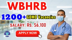 WBHRB GDMO Recruitment 2025 - Apply Online for 1227 Posts