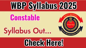 WBP Constable Syllabus 2025 Out Direct Link to Download Syllabus PDF here
