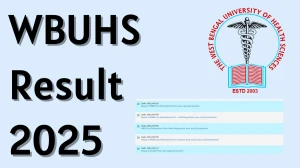 WBUHS Result 2025 Released at wbuhs.ac.in Direct Link to Download Part-2 Result