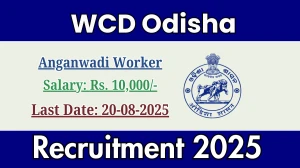 WCD Odisha Anganwadi Worker Recruitment 2025 - Apply Online