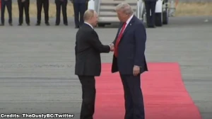 what happened between trump and putin summit today? Trump and Putin Share Handshake in Alaska, a Warm Greeting Amid Ukraine Bloodshed