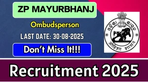 ZP Mayurbhanj Ombudsperson Recruitment 2025 - Apply Offline