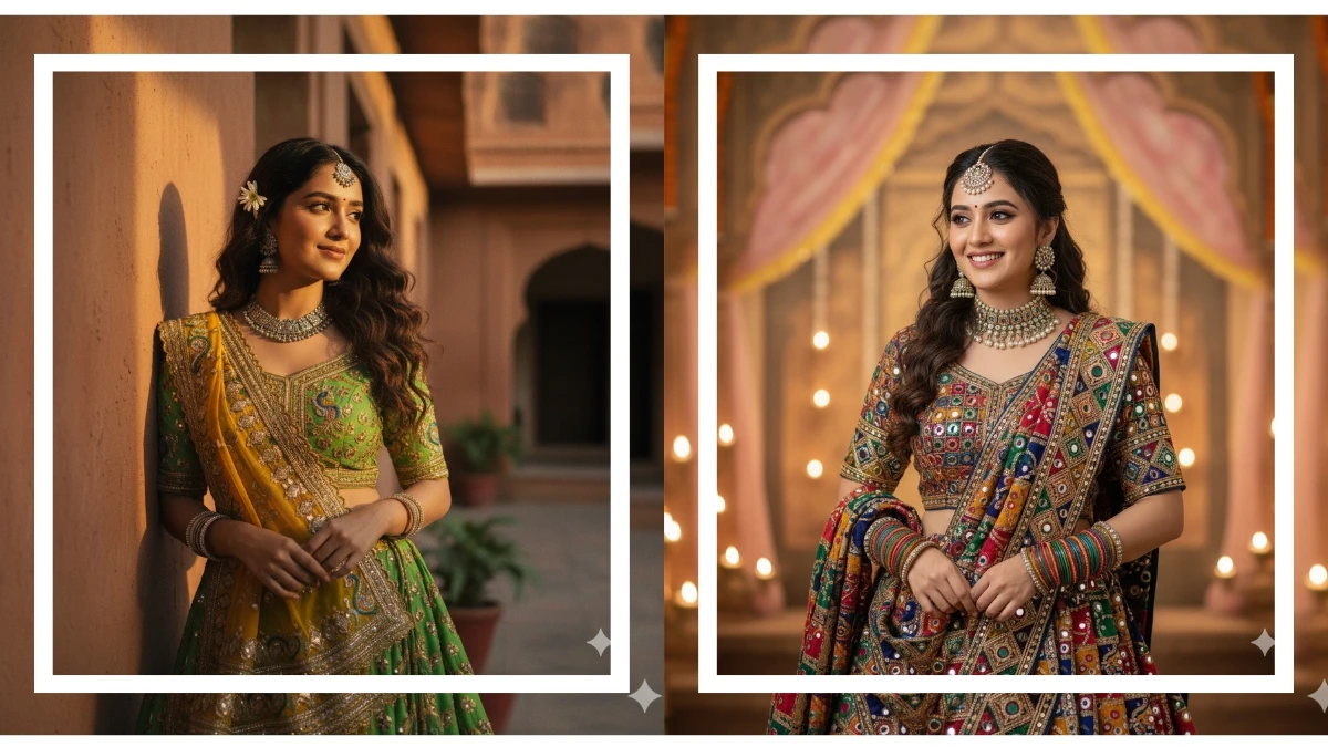 7 Easy Gemini AI Photo Editing Prompts to create Realistic Dandiya and Garba Night Images