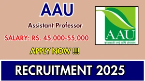 AAU Assistant Professor Recruitment 2025 – Walk in for 02 Posts