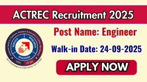 ACTREC Engineer Recruitment 2025 – Walk in