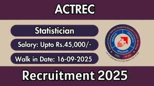 ACTREC Statistician Recruitment 2025 – Walk in