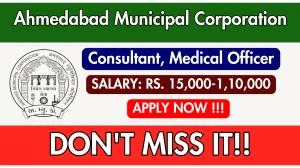 Ahmedabad Municipal Corporation (AMC) Recruitment 2025 - Apply Offline for 33 Consultant, Medical Officer Posts