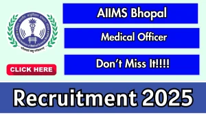 AIIMS Bhopal Medical Officer Recruitment 2025 – Walk in by Sep 29