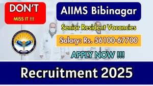 AIIMS Bibinagar Senior Resident Recruitment 2025 - Apply Online for 77 Posts by Sep 26