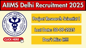AIIMS Delhi Project Research Scientist I Recruitment 2025 - Apply Offline by Sep 30