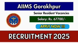 AIIMS Gorakhpur Senior Resident Recruitment 2025 – Walk in for 50 Posts AIIMS Gorakhpur Senior Resident Recruitment 2025 – Walk in for 50 Posts