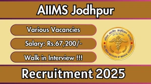 AIIMS Jodhpur Recruitment 2025 – Walk in for 04 DEO, Project Nurse and More Posts