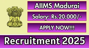 AIIMS Madurai Project Technical Support II Recruitment 2025 - Apply Online for 10 Posts