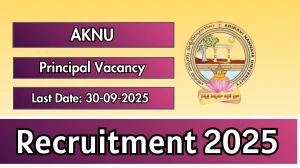 AKNU Principal Recruitment 2025 - Apply Offline