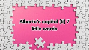 Alberta's capital 7 Little Words 8 letters Answer