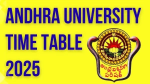 Andhra University Time Table 2025 Announced For B.Ed @ andhrauniversity.edu.in Details Here
