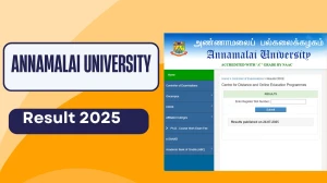 Annamalai University Result 2025 Released at annamalaiuniversity.ac.in Direct Link to Download  Result