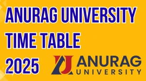 Anurag University Time Table 2025 Announced For MCA @ anurag.edu.in Details Here