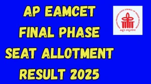 AP EAMCET Final Phase Seat Allotment Result 2025 Out at eapcet-sche.aptonline.in Direct Link to Download Result