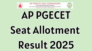 AP PGECET Seat Allotment Result 2025 Out Today at pgecet-sche1.aptonline.in Direct Link to Download Result