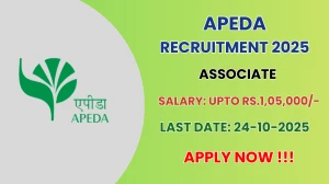 APEDA Associate Recruitment 2025 - Apply Offline for 01 Posts by Sep 24