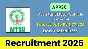 APPSC Assistant Motor Vehicle Inspector Recruitment 2025 - Apply Online