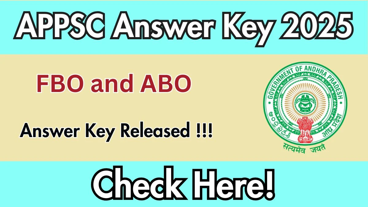 APPSC Forest Beat Officer Answer Key 2025 Released – Download FBO & ABO Answer Key Now