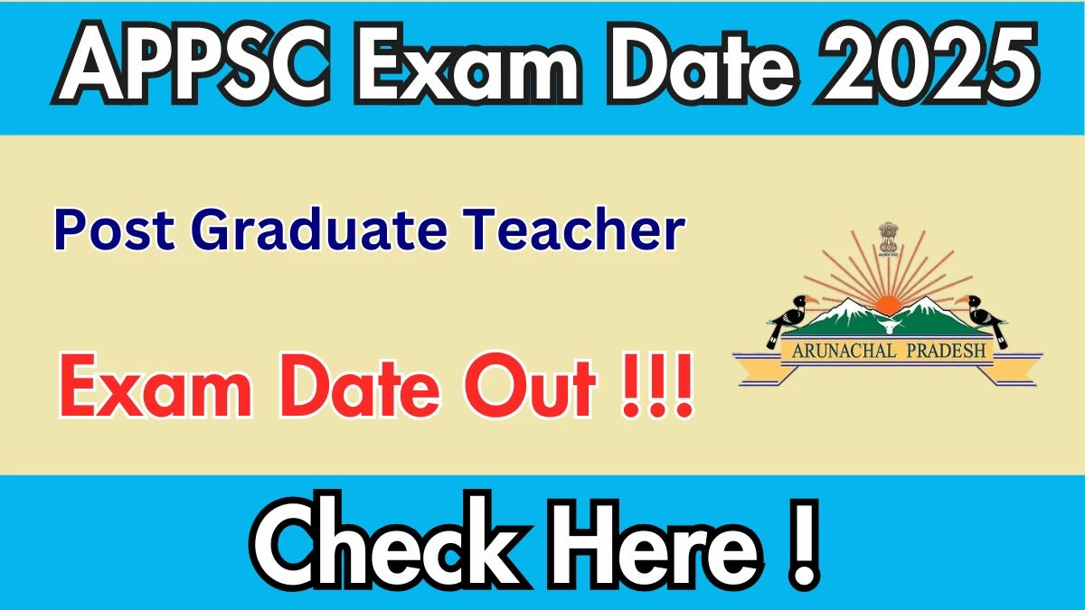 APPSC Post Graduate Teacher Exam Date 2025 Out for 111 Posts at appsc.gov.in Check Details Here