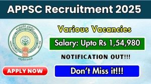 APPSC Recruitment 2025 - Apply Online for 06 Warden, Royalty Inspector and Other Posts