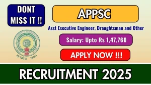 APPSC Recruitment 2025 - Apply Online for 18 Assistant Executive Engineer, Draughtsman and Other Posts by Oct 08